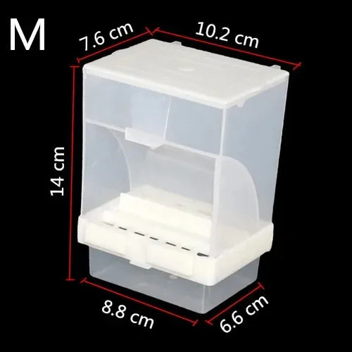 Bird Automatic Food Feeder Parrot Splash Proof Removable Container
