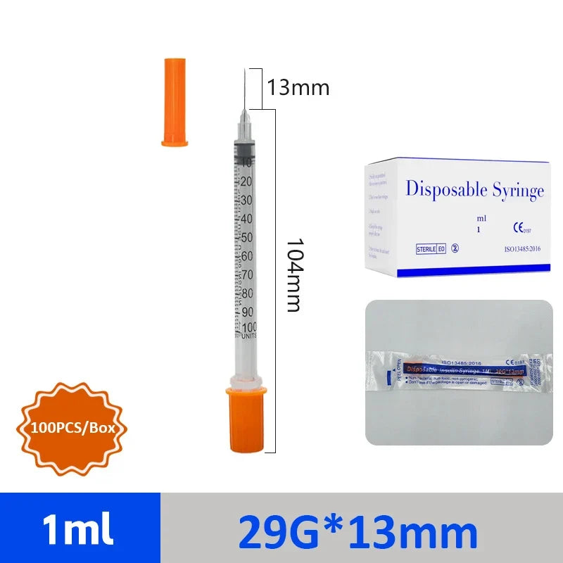 100PCS/Box Multi-Size 1ml Safety Syringe - MyPetDollar.com