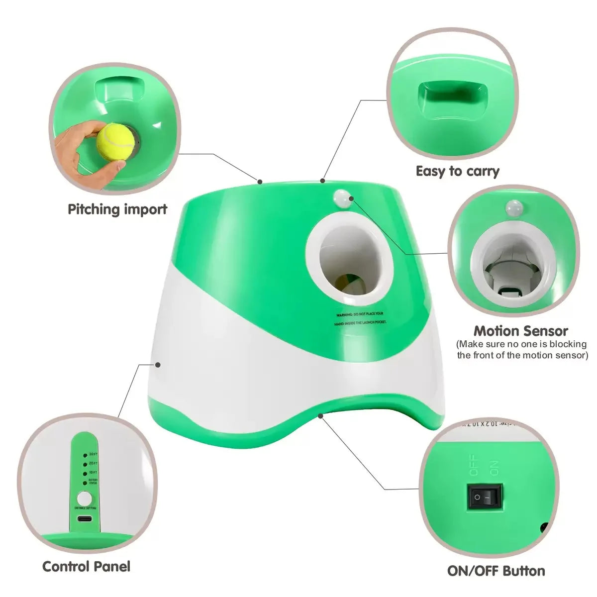 Outdoor Throwing Rechargeable Automatic Dog - MyPetDollar.com
