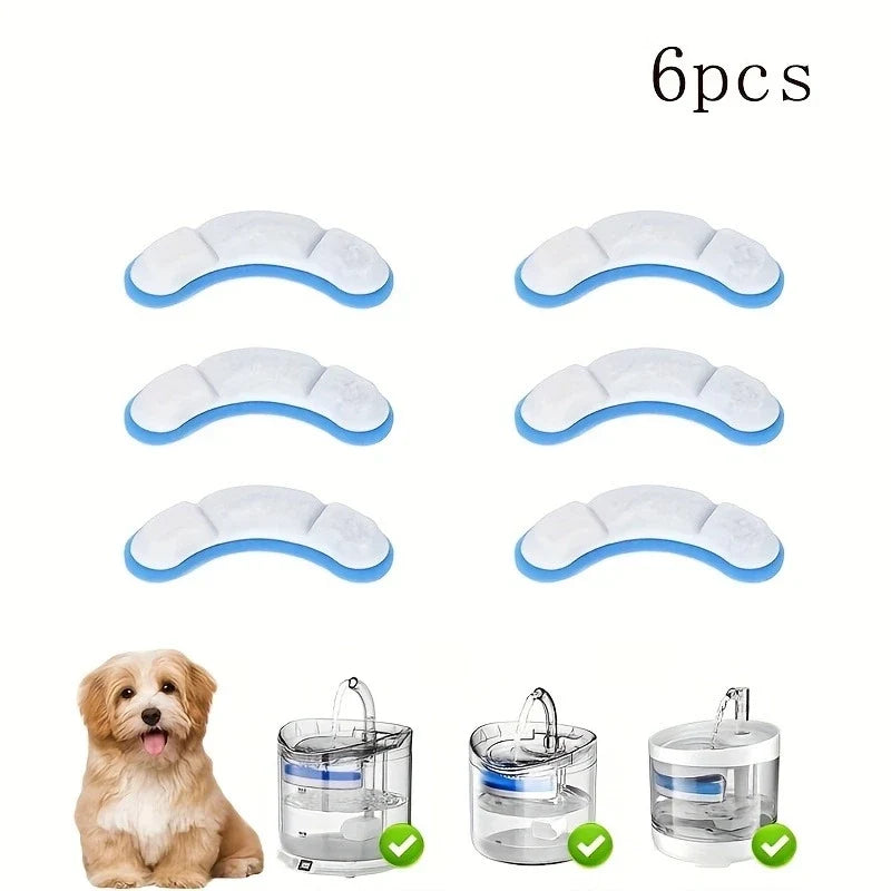 6 Cat Water Fountain Replacement Activated Carbon Filter – 2 Colors