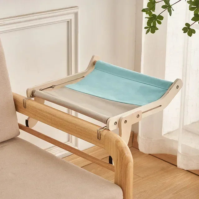 Cat Hammock Wooden Assembly Hanging Bed – 6 Colors