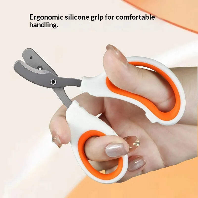 Silicone Handle Pet Nail Clipper Stainless - MyPetDollar.com