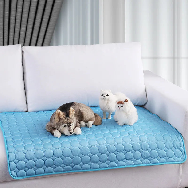 Summer Dog Cooling Mat Cat Durable Blanket - MyPetDollar.com