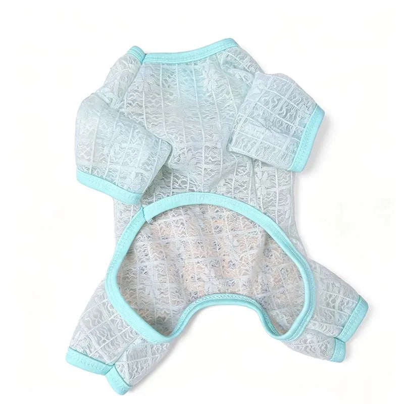 Summer Breathable Mesh Pet Jumpsuit With - MyPetDollar.com