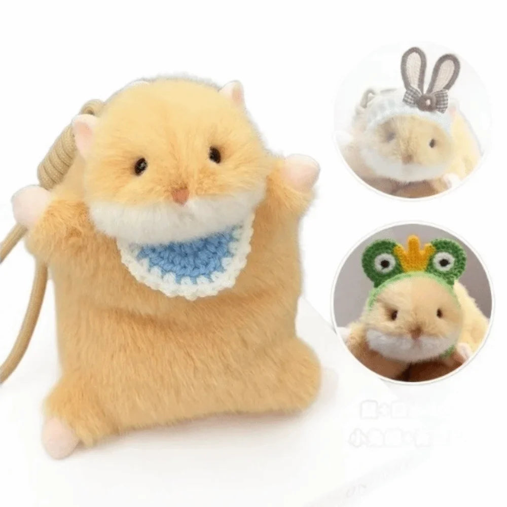 Cute Plush Hamster Plush Keychain Stress - MyPetDollar.com