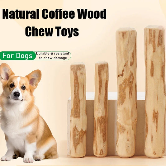 Natural Coffee Wood Dog Chew Toys,35/75g - MyPetDollar.com