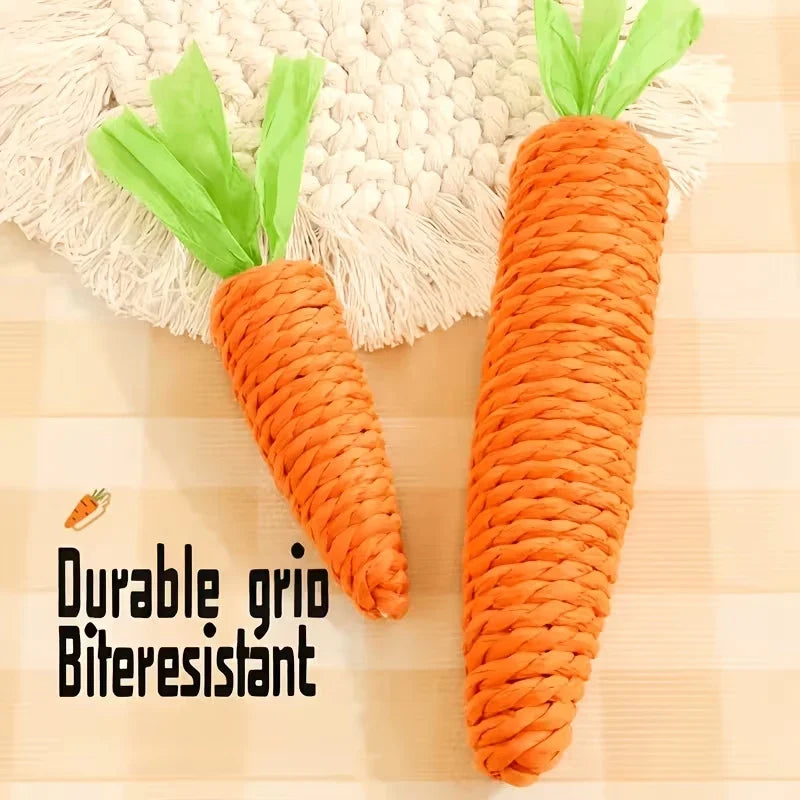 Carrot-Shaped Cat Chew Toys–Durable,Safe for - MyPetDollar.com