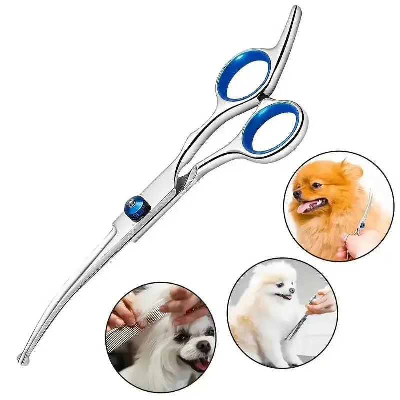 Ambidextrous Pet Safe Scissors Stainless Steel Dog Grooming – Dog Supplies
