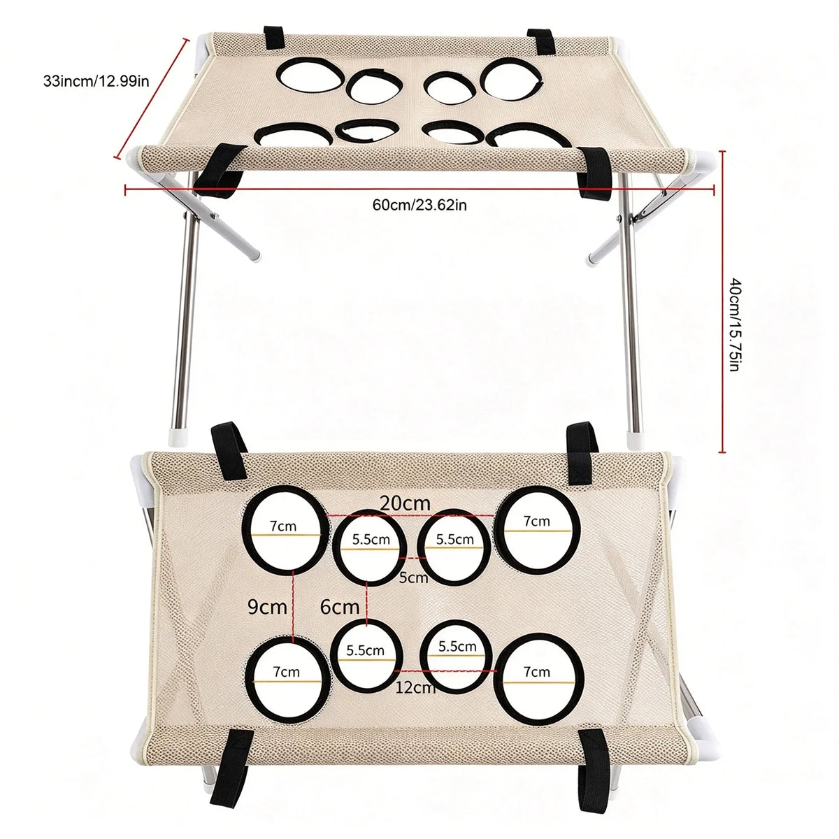 Foldable Dog Bath Hammock 8 Holes Fit Heavy - MyPetDollar.com