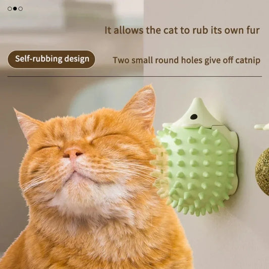 Hedgehog Wall Mount Catnip Toy 360° - MyPetDollar.com