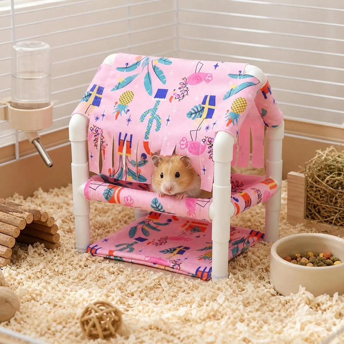 Guinea Pig Hideout, Decorative Hedgehog Hut Pets Nest – Small Pet Supplies