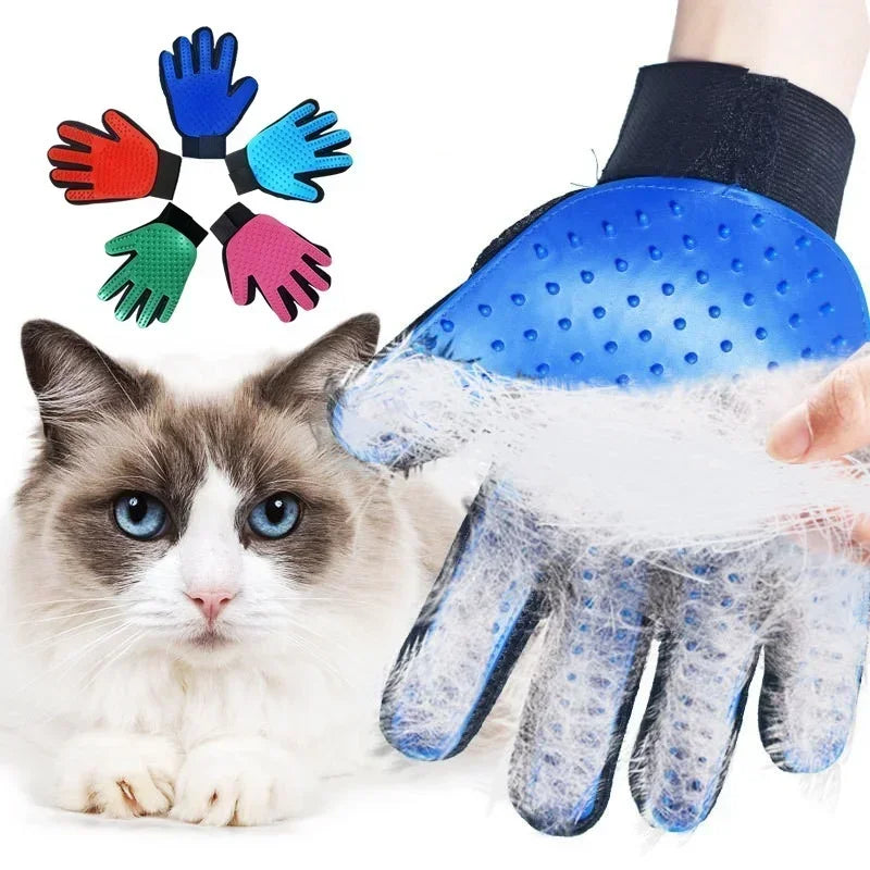 Cat grooming glove for cats wool Pet Hair - MyPetDollar.com