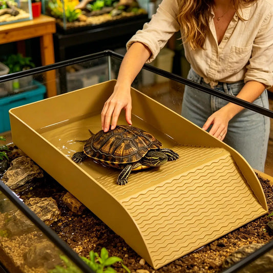 Reptile Soaking Tray Tortoise Basking Dish - MyPetDollar.com