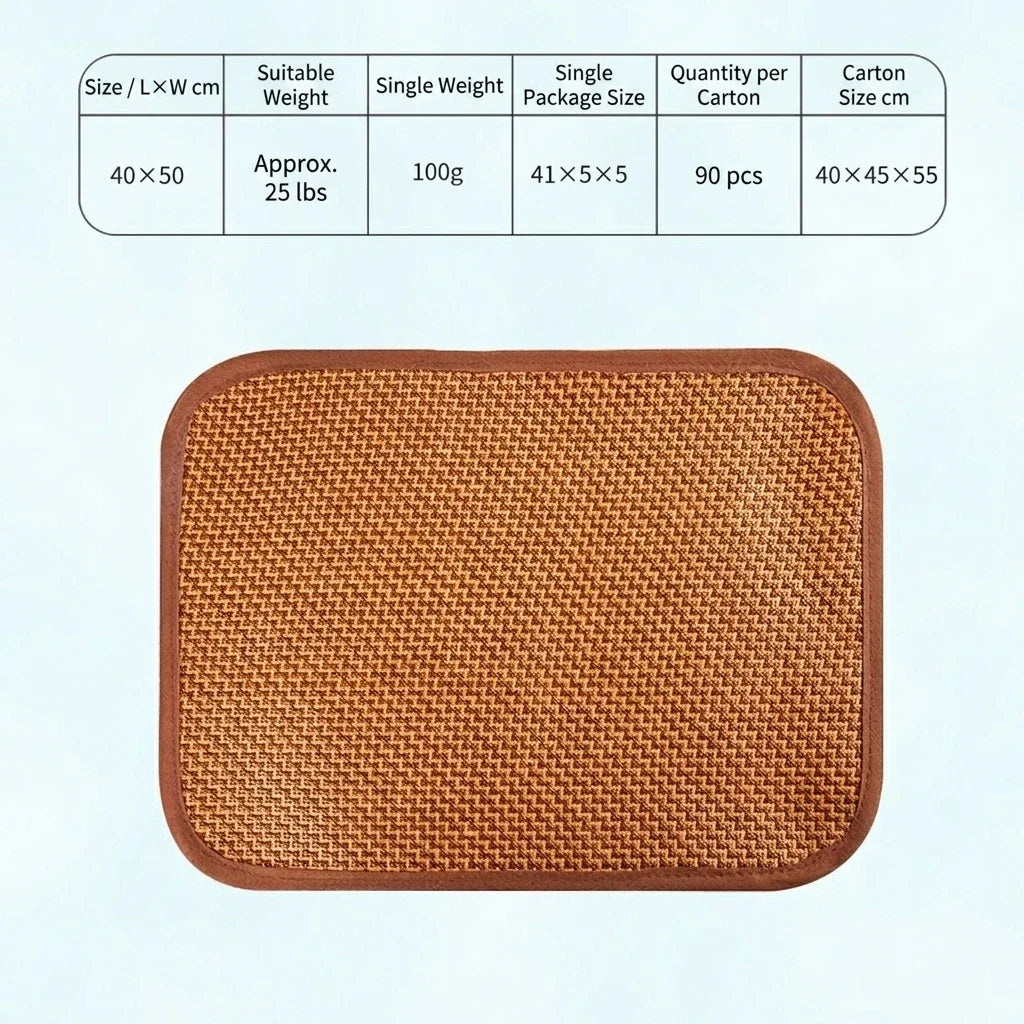 Bamboo The Ultimate Cooling Pet Mat Breathable Washable Summer Pad – 3 Colors