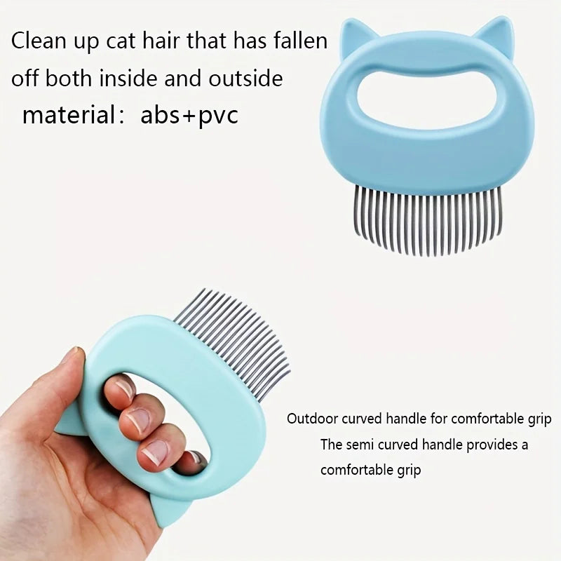 Pet Hair Removal Massaging Shell Comb Soft - MyPetDollar.com