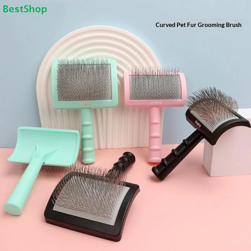 ♫Dog Grooming Comb Arc-shaped Long Needle - MyPetDollar.com