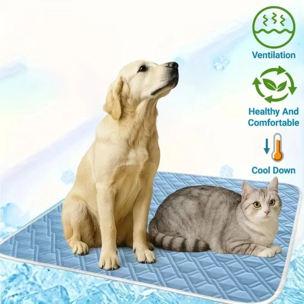 New Summer Dog Cooling Mat Ice Slicky Fiber - MyPetDollar.com