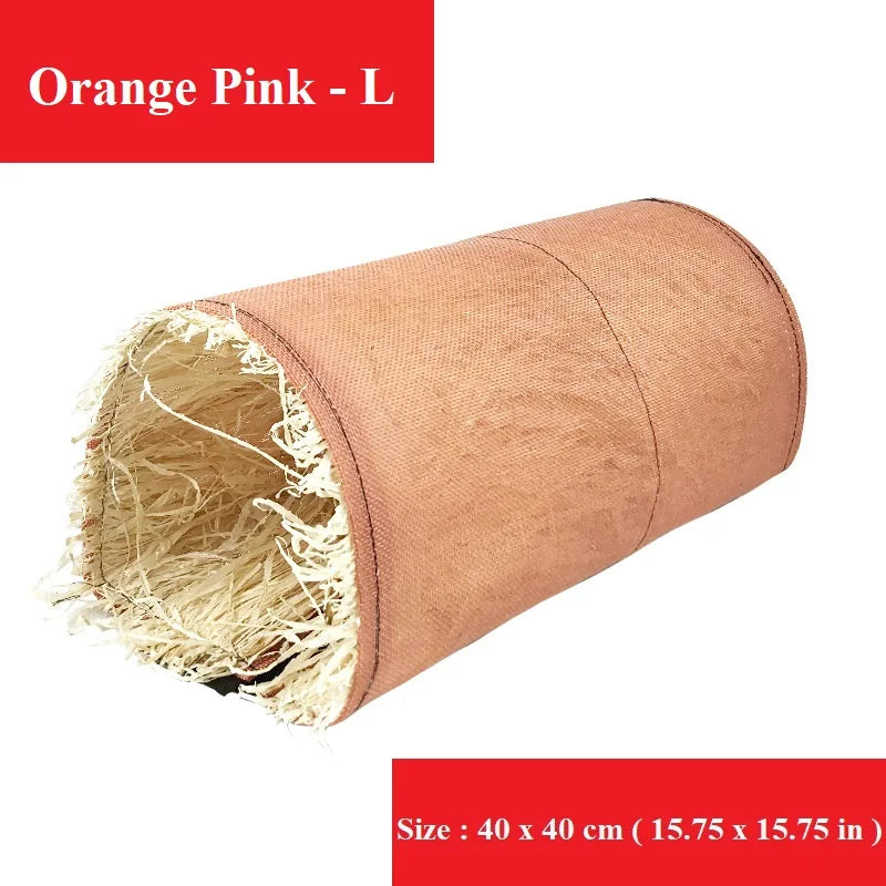 Foldable Small Pet Tunnel Hideout Cotton Linen Rabbit Guinea Pig – 9 Colors