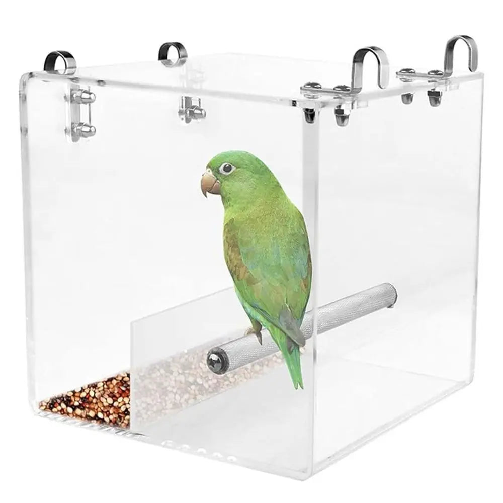 Portable Transparent Bird Automatic Feeder - MyPetDollar.com