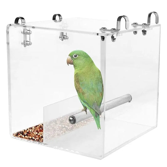 Portable Transparent Bird Automatic Feeder - MyPetDollar.com