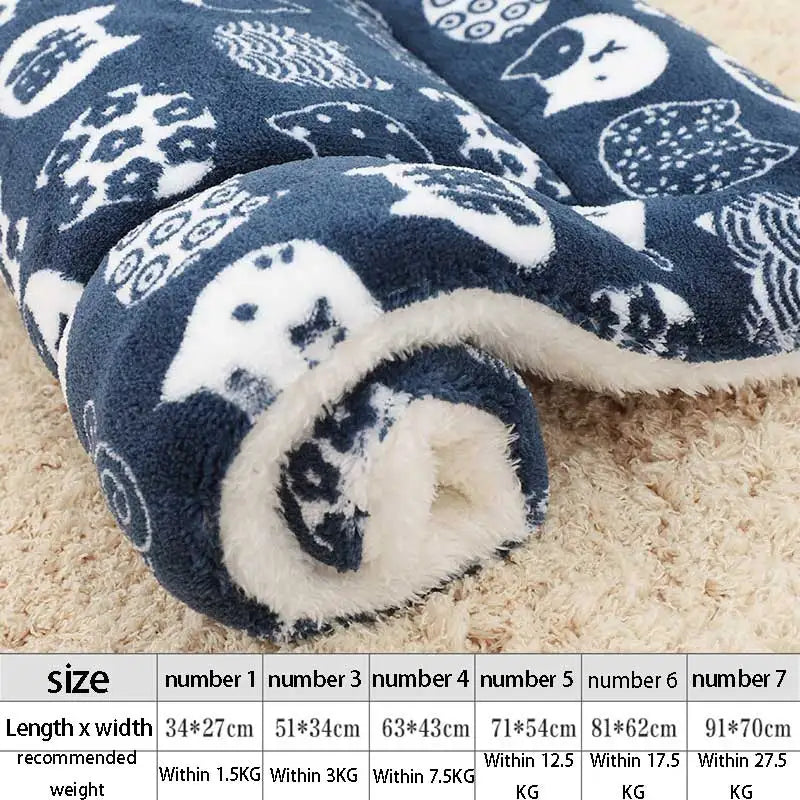 Soft Flannel Thickening Pet Soft Fleece Pad - MyPetDollar.com
