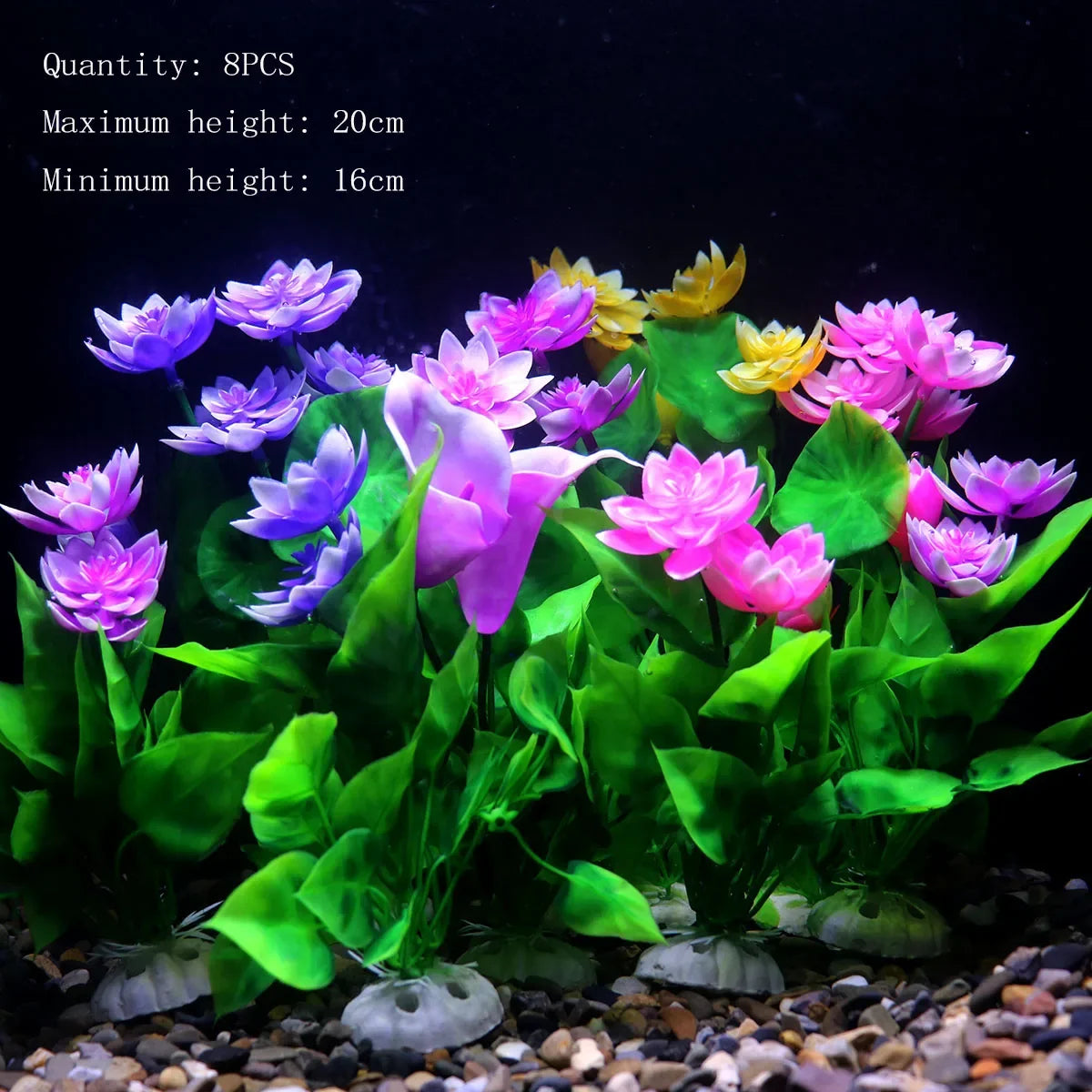 Artificial Water Plant Flower Set Sight of - MyPetDollar.com