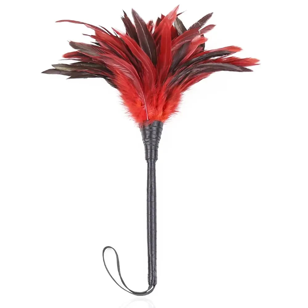 35cm Red Chicken Feather Whip,Costumes - MyPetDollar.com