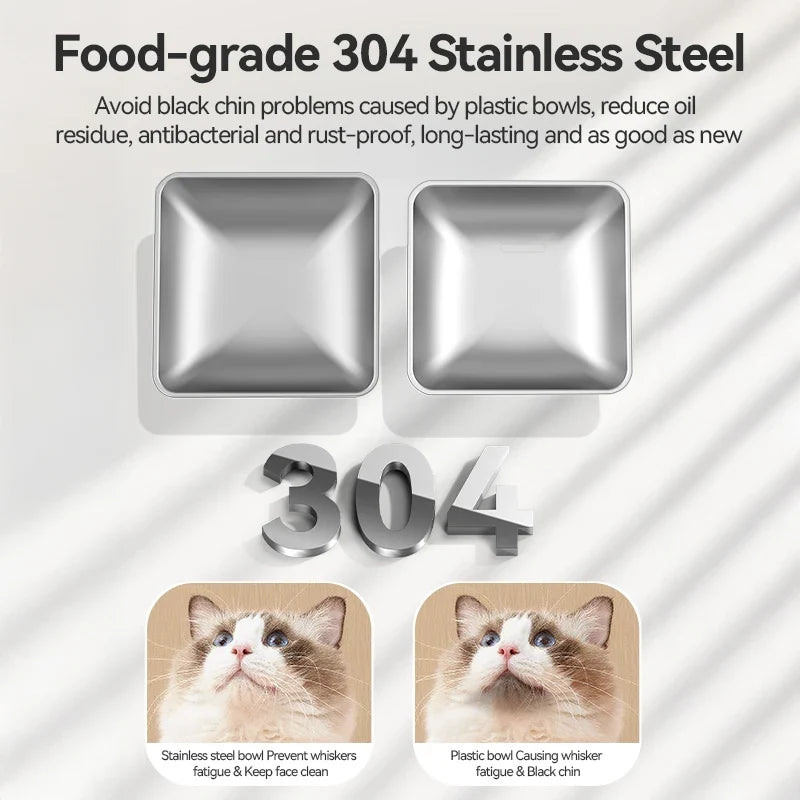 ROJECO Stainless Steel Feeding Bowl & Water - MyPetDollar.com