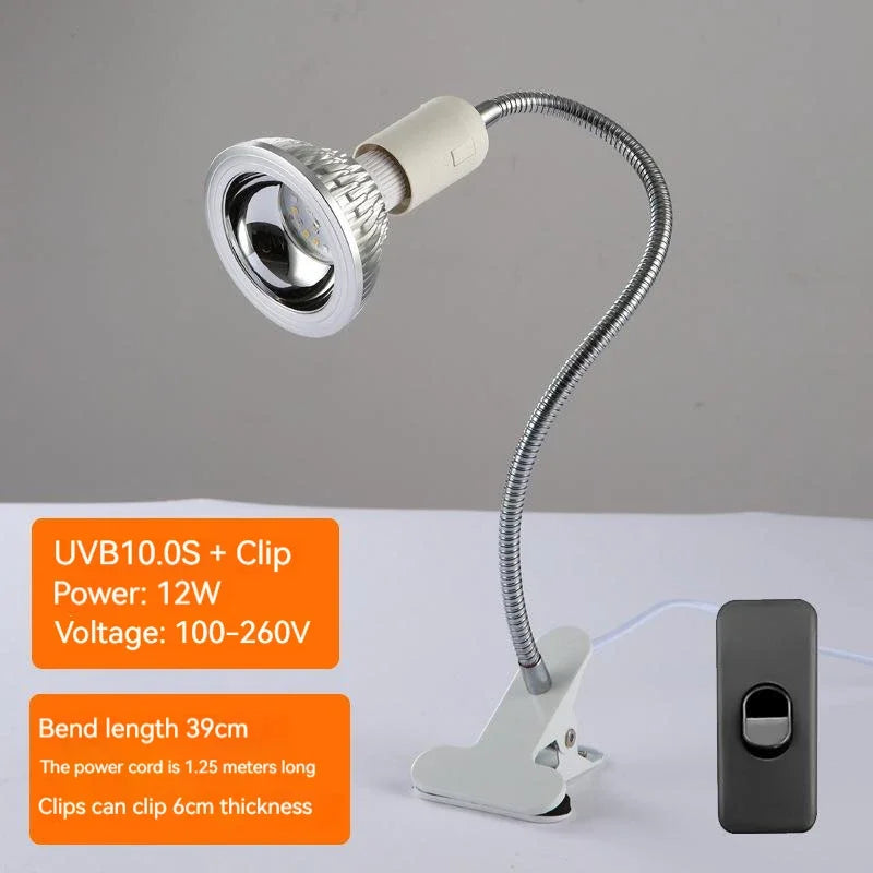Reptile 10.0 20.0s UV Lamp Bulb UVA UVB Basking Spot Heat – 4 Colors