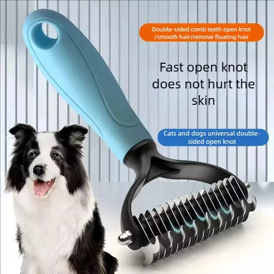 2 in 1 Pet Deshedding Brush, Double Sided - MyPetDollar.com