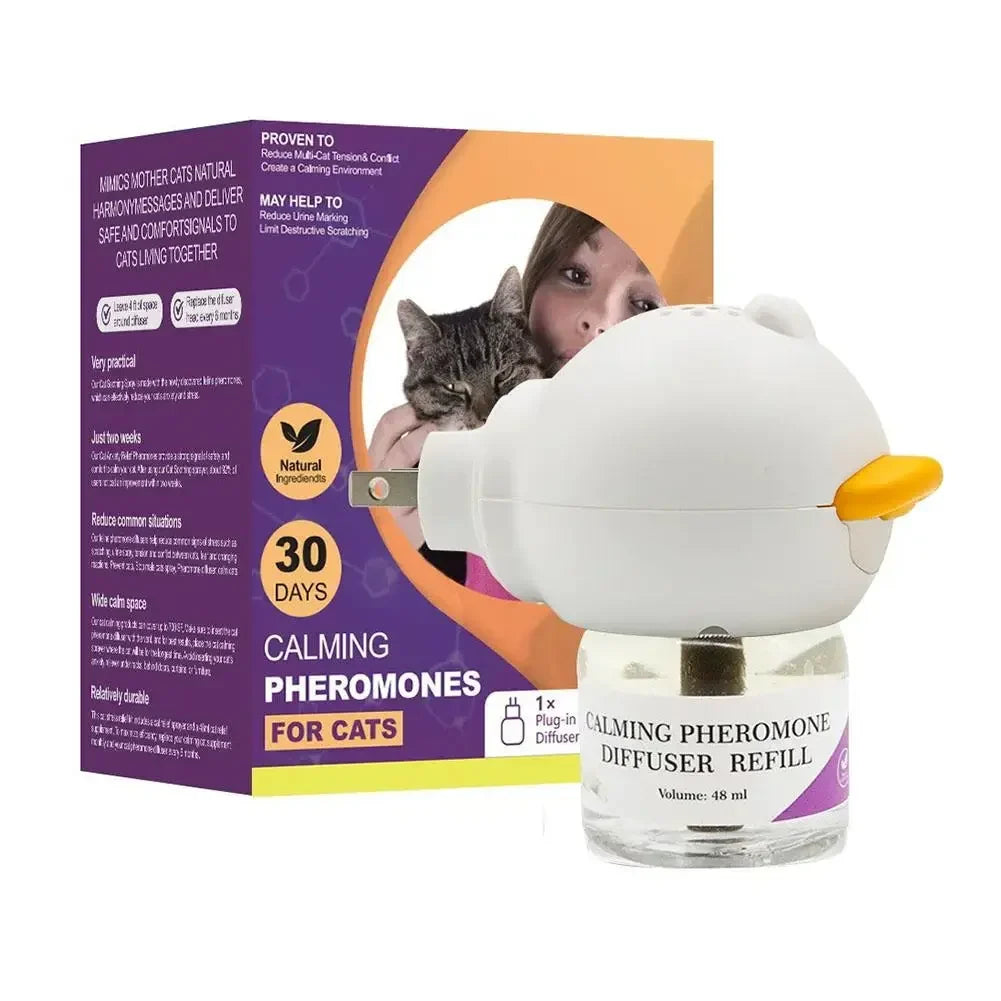 Cat Calming Pheromone Diffuser Reduce Aggression Kit – 2 Colors