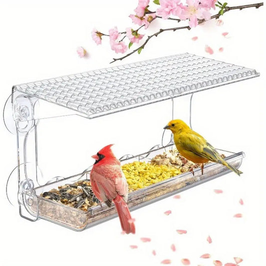 Window Bird Feeder for Outdoors, Clear Bird - MyPetDollar.com