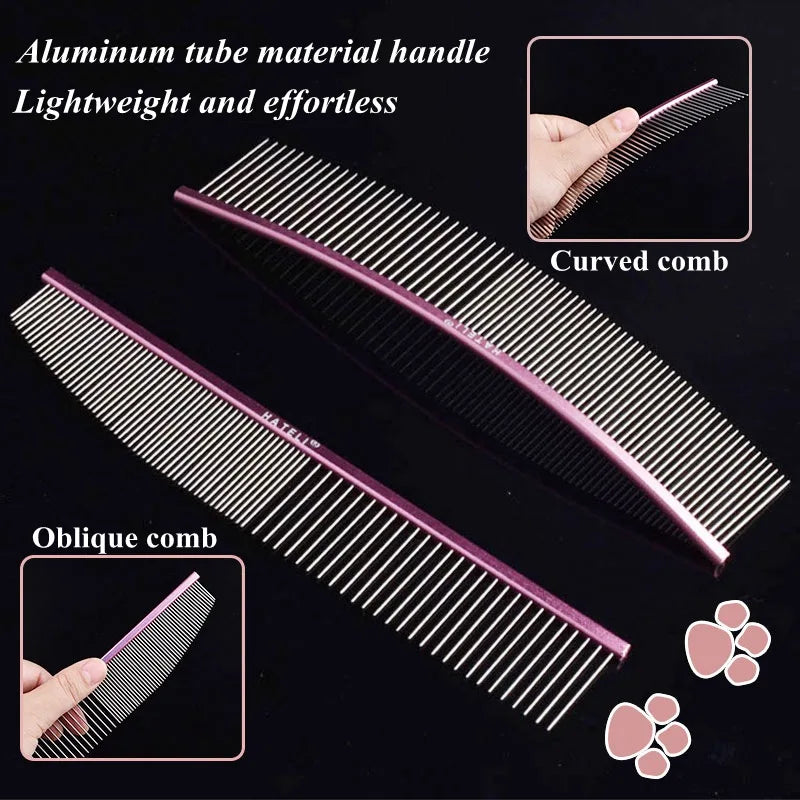 Pet Pink Comb Cat Dog Professional Stainless - MyPetDollar.com