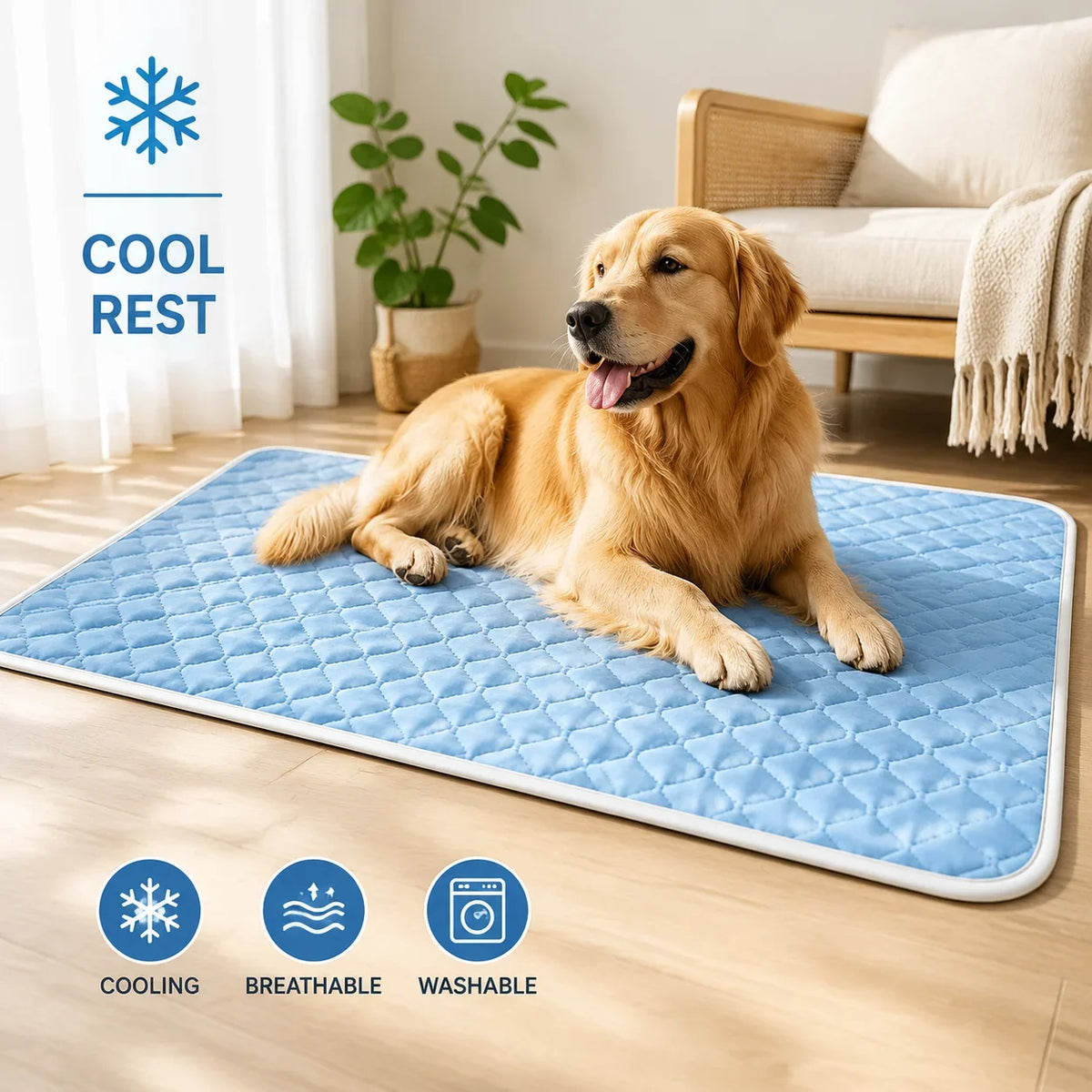 Pet Summer Cooling Mat Breathable Washable - MyPetDollar.com