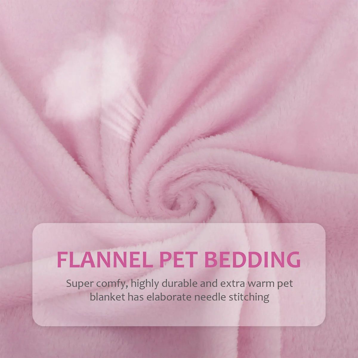 Premium Flannel Pet Blanket Pink Lightweight - MyPetDollar.com