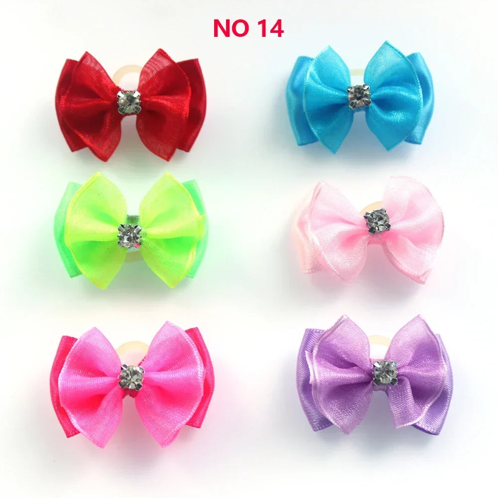 100pcs Pet Accessories Dog Bows Pet Dog Hair - MyPetDollar.com