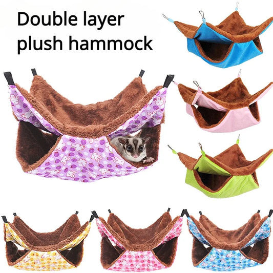 Hamster Hammock Double Layer Thick Plush - MyPetDollar.com