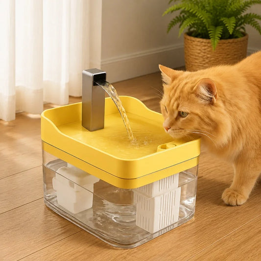 Clear Pet Water Fountain for Cats with - MyPetDollar.com