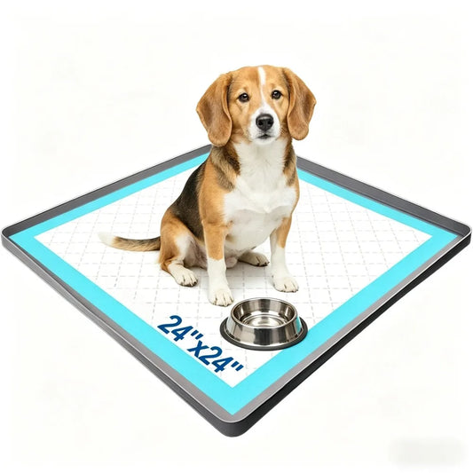 24"x24" Silicone Dog Pee Pad Holder Non-Slip - MyPetDollar.com