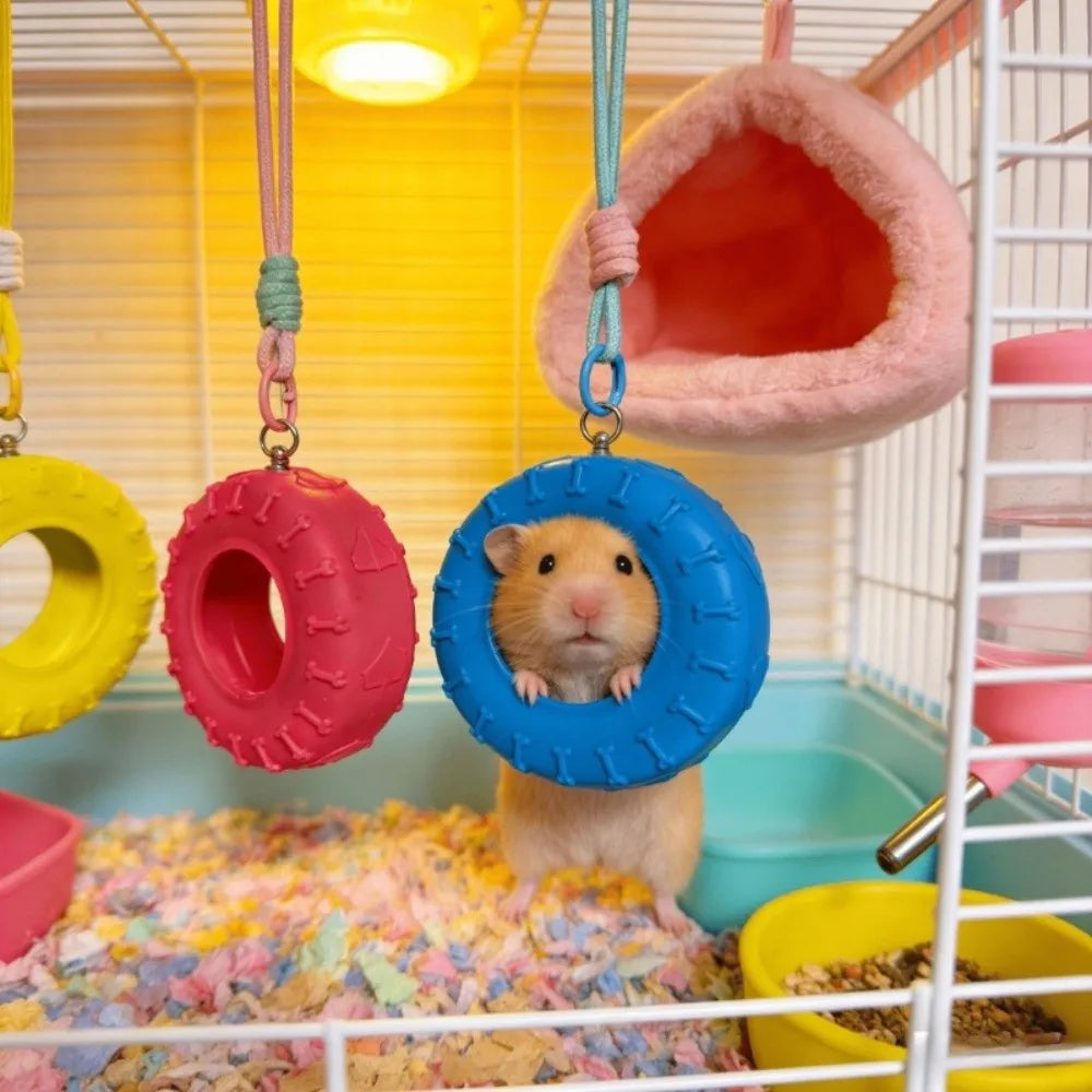 Funny Tire-Shaped Hamsters Swing Detachable - MyPetDollar.com
