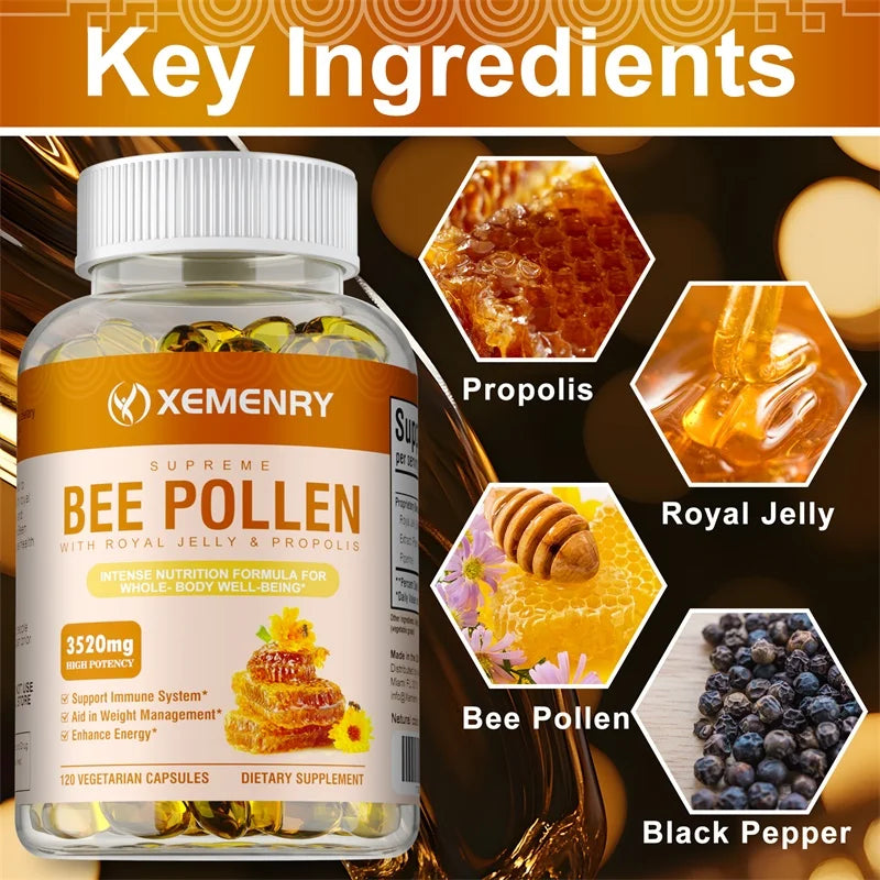 Bee Pollen Capsules - Supports Immune - MyPetDollar.com