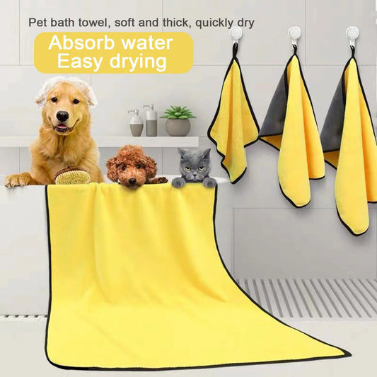 Pet Quick Dry Dog Cat Absorbent Towel - MyPetDollar.com