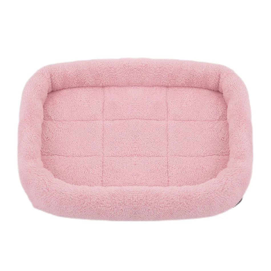 Soft Plush Square Dog Bed Mat Beds for Dogs - MyPetDollar.com