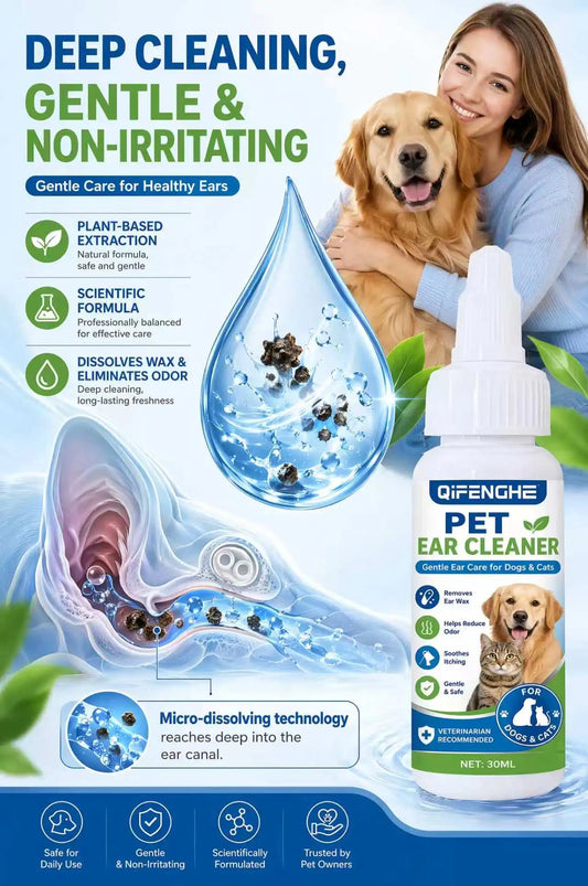 30ml Pet Ear Cleaner Drops for Dogs & Cats, - MyPetDollar.com