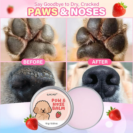 Natural Dog Paw & Nose Balm Strawberry Scent - MyPetDollar.com
