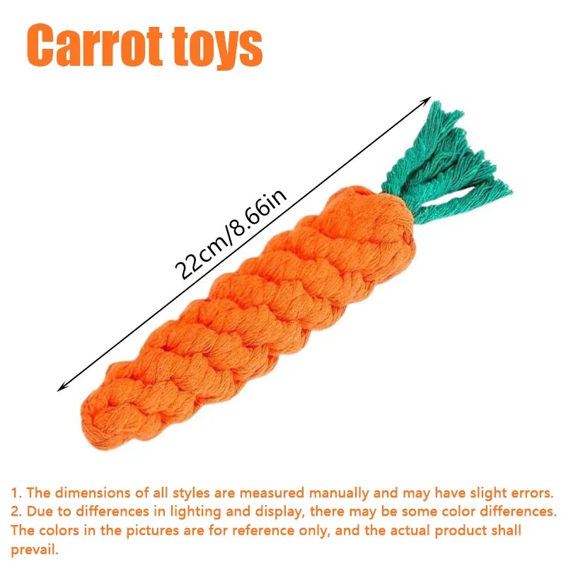 Carrot Dog Bite Rope Pet Toys – Dog Supplies