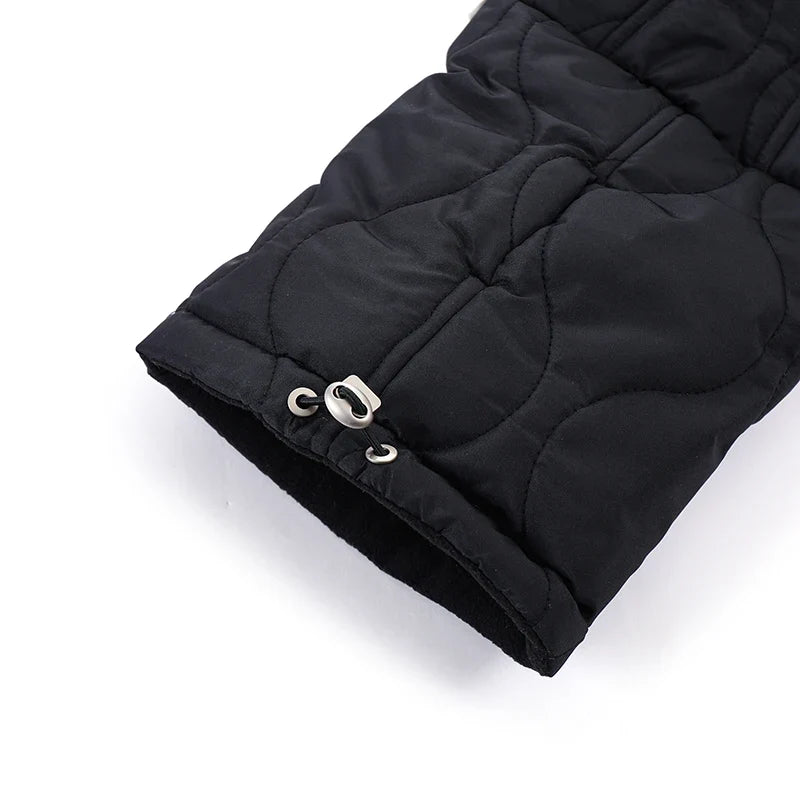 Winter Dog Outer Black Quilted Turtle Collar - MyPetDollar.com