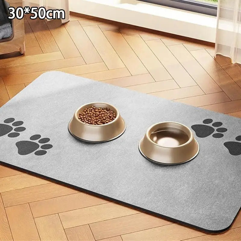 Pet Placemat Diatomaceous Mud Material Waterproof Absorbent