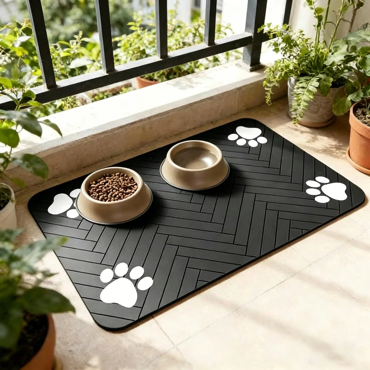 Pet Feeding Mat-Absorbent Pet Placemat - MyPetDollar.com