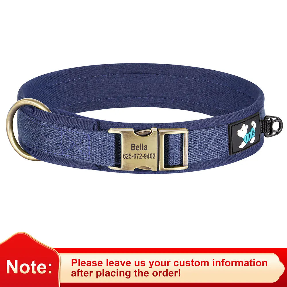 Personalized Nylon Dog Collar Adjustable Dog - MyPetDollar.com